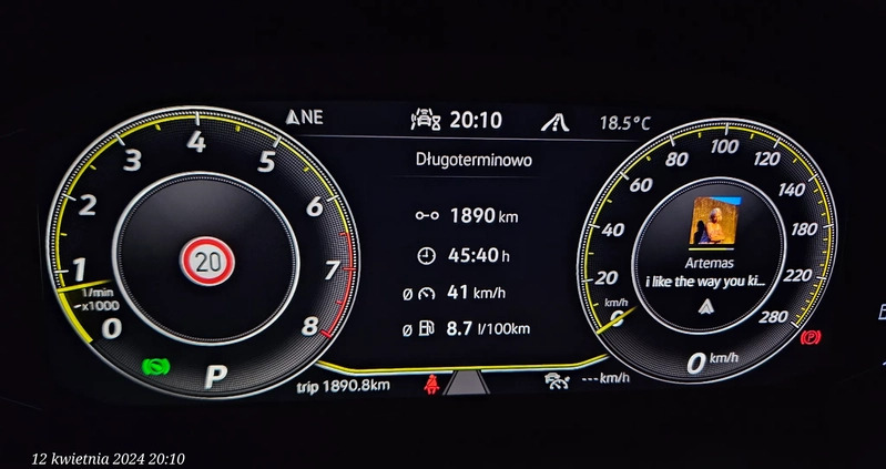 Volkswagen Arteon cena 164000 przebieg: 76262, rok produkcji 2020 z Poznań małe 254